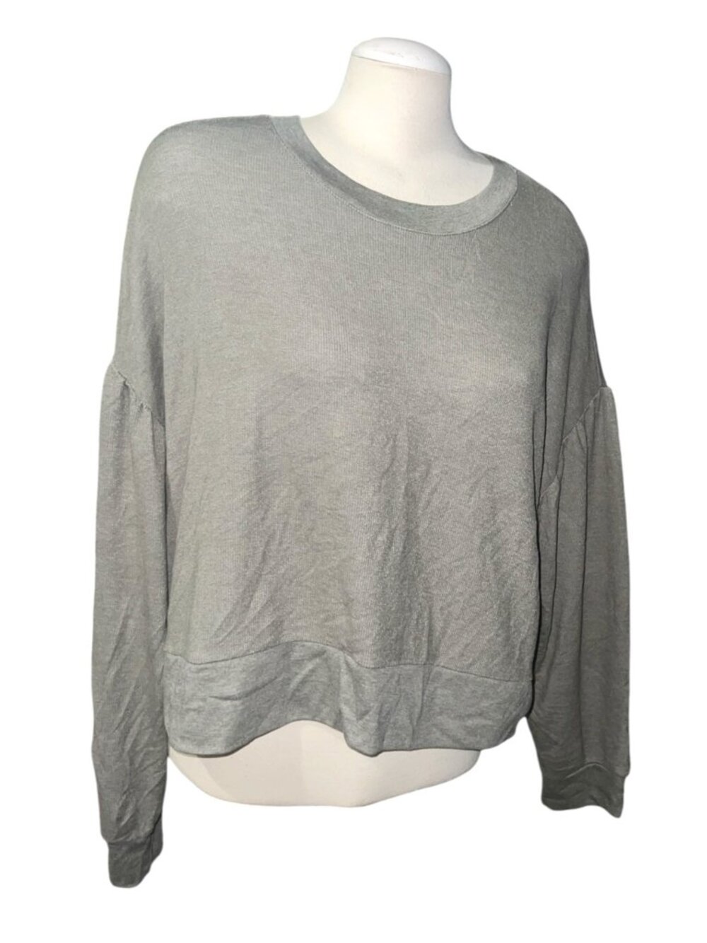 Arizona Jean Co Womens Sz XXL Green Long Sleeve Soft Stretchy Sweater Top